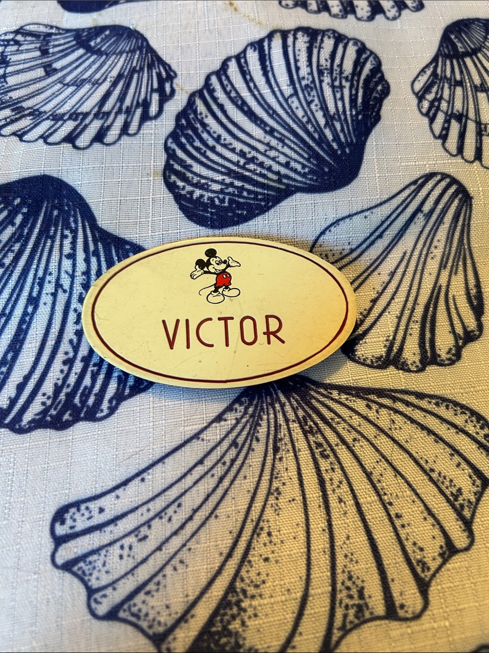 Vintage Disney name tag